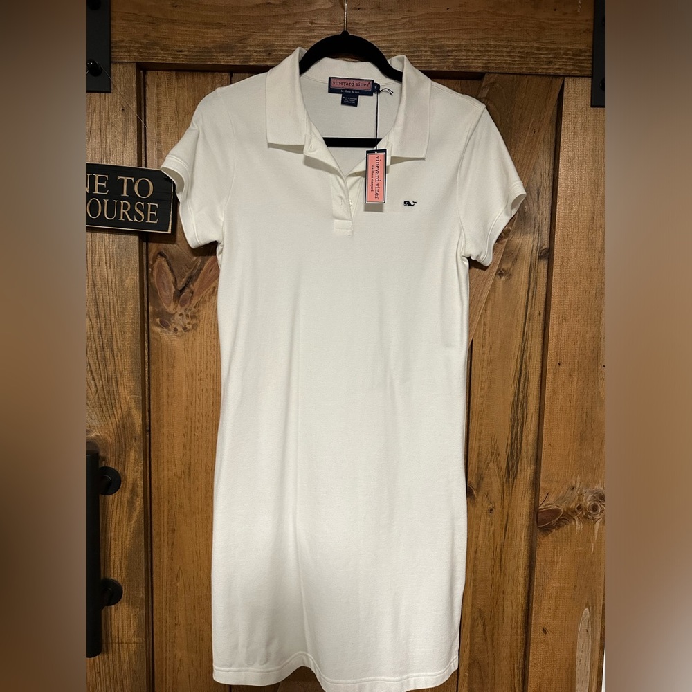 Vineyard Vines Cream Polo Dress